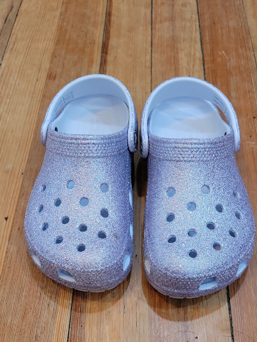 CROCS Kids Glitter Clogs - Sparkling Lilac